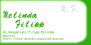 melinda filipp business card